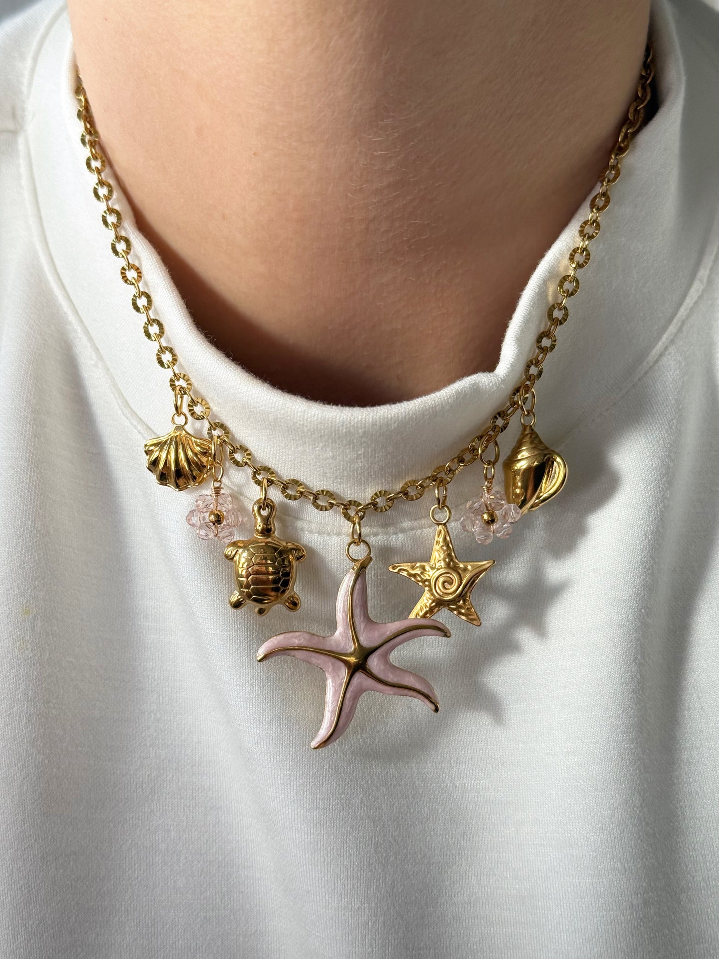 Charm Necklace - Babypink