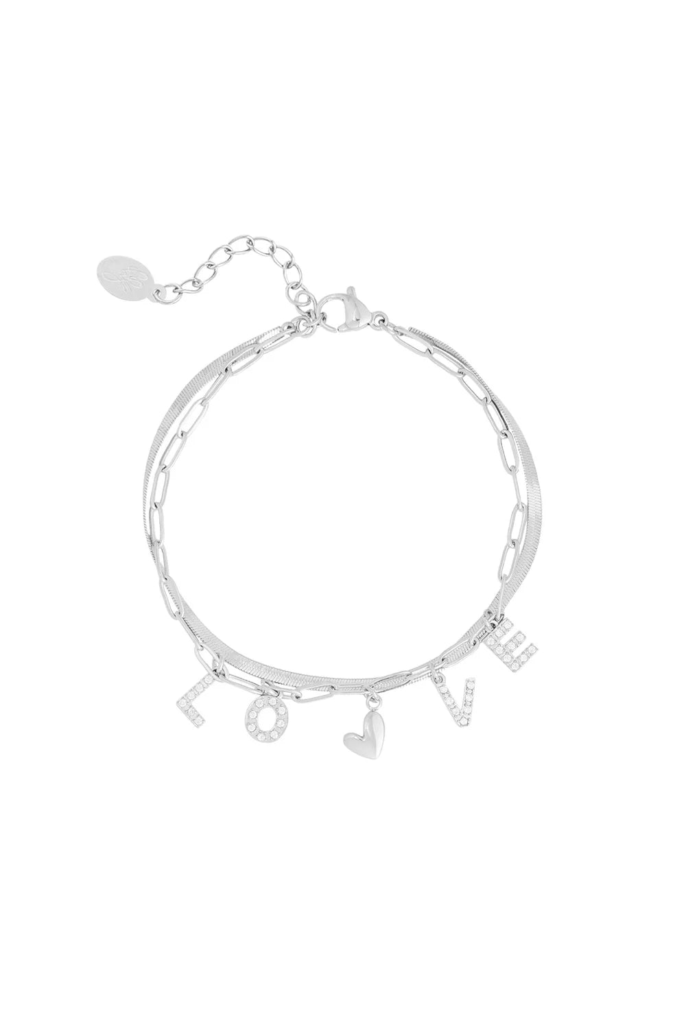 Love Armband - Zilver