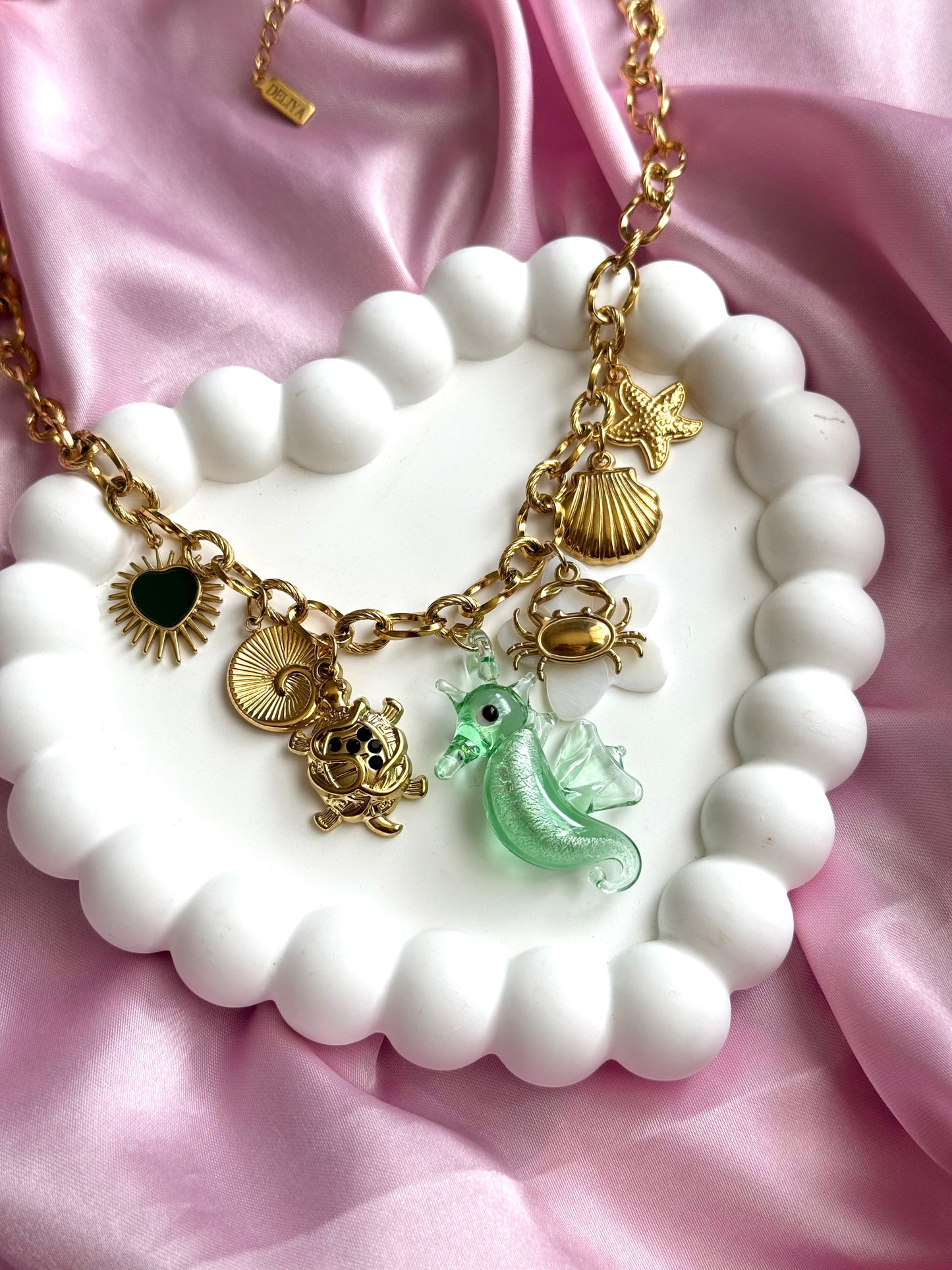 Bedelketting Green Seahorse