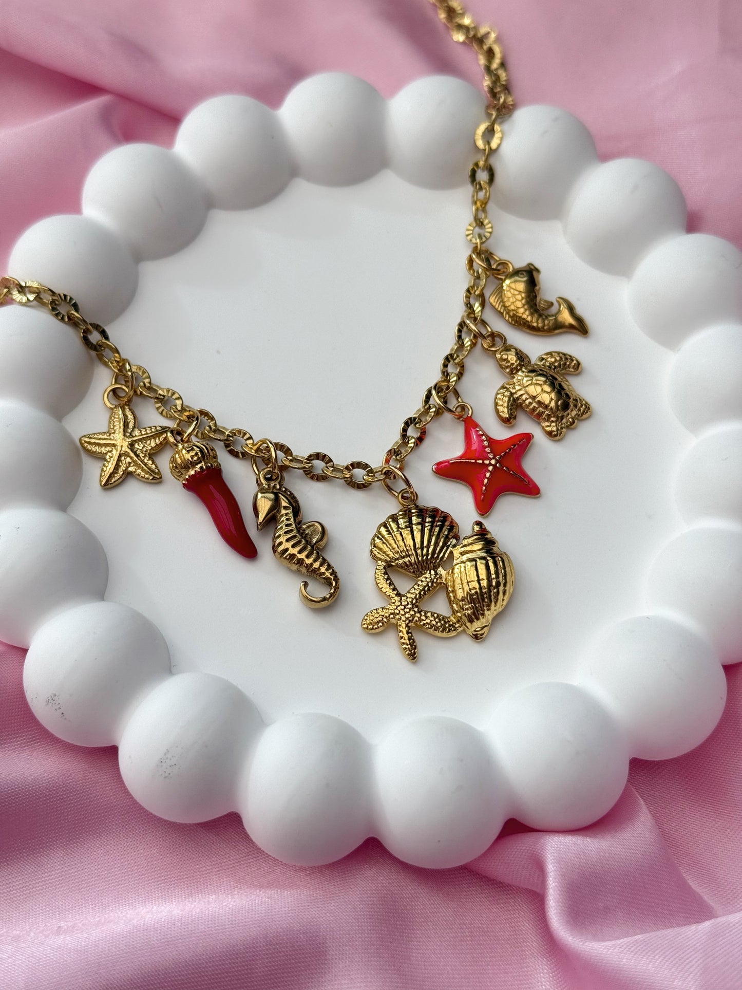 Charm Necklace - Red Sea