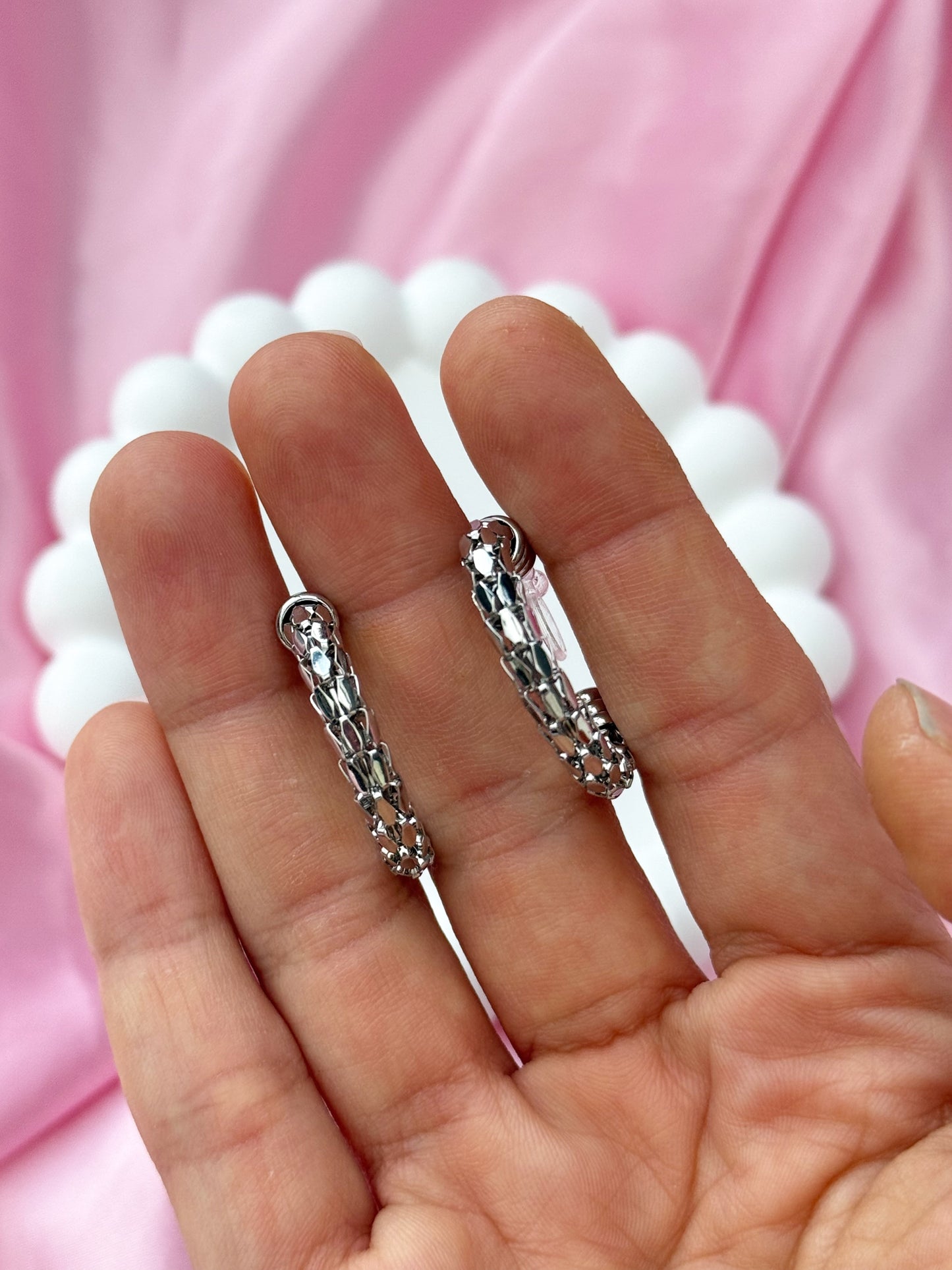 Clip on Earrings - Hint of Glamour - Silver