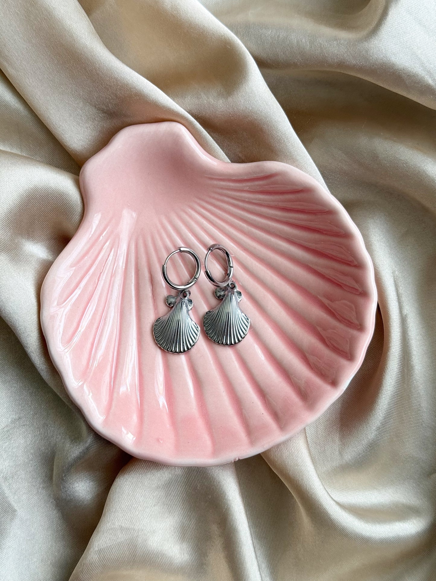 Oorbellen Schelp Zilver