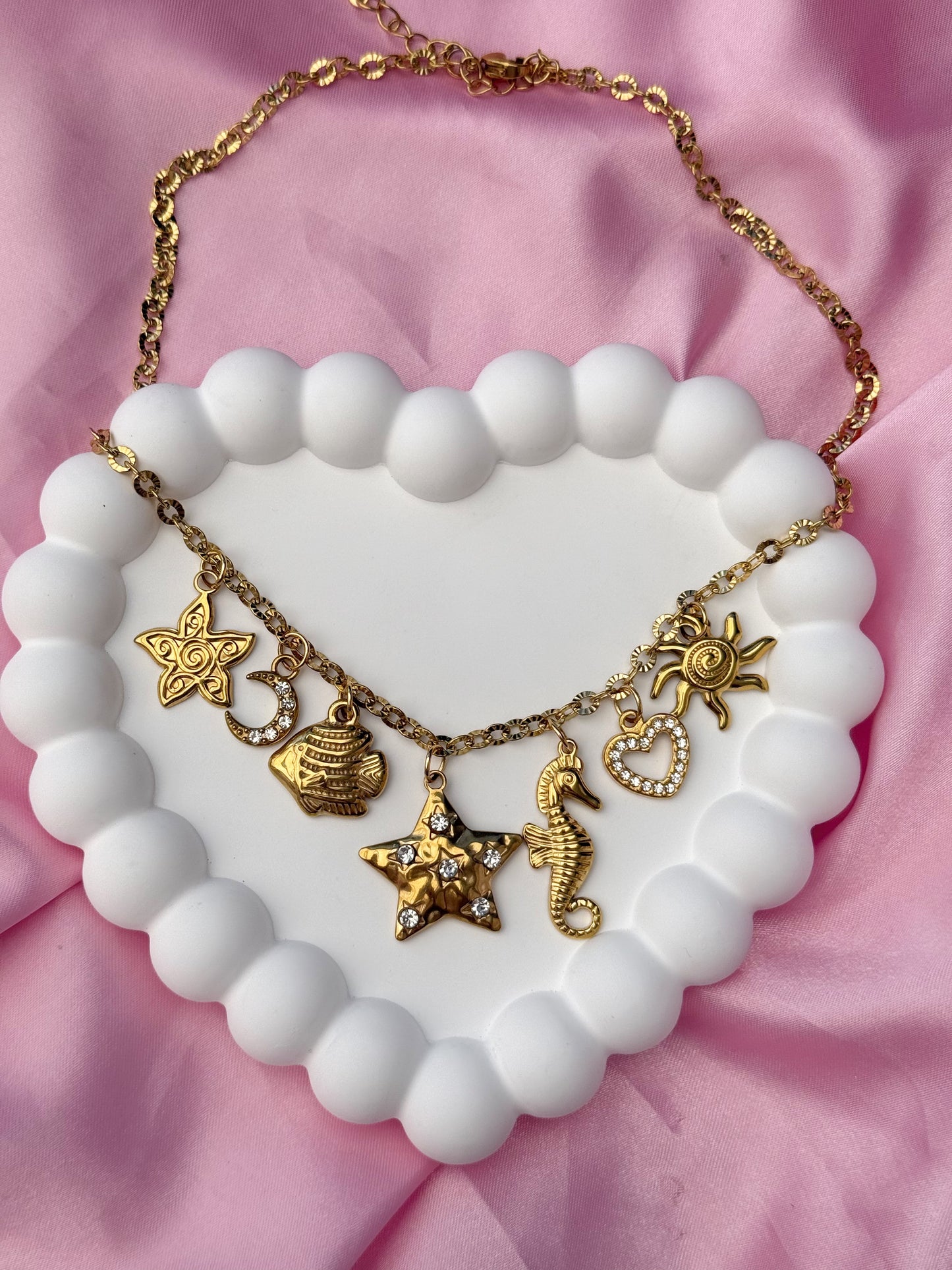 Charm Necklace - Star Seahorse