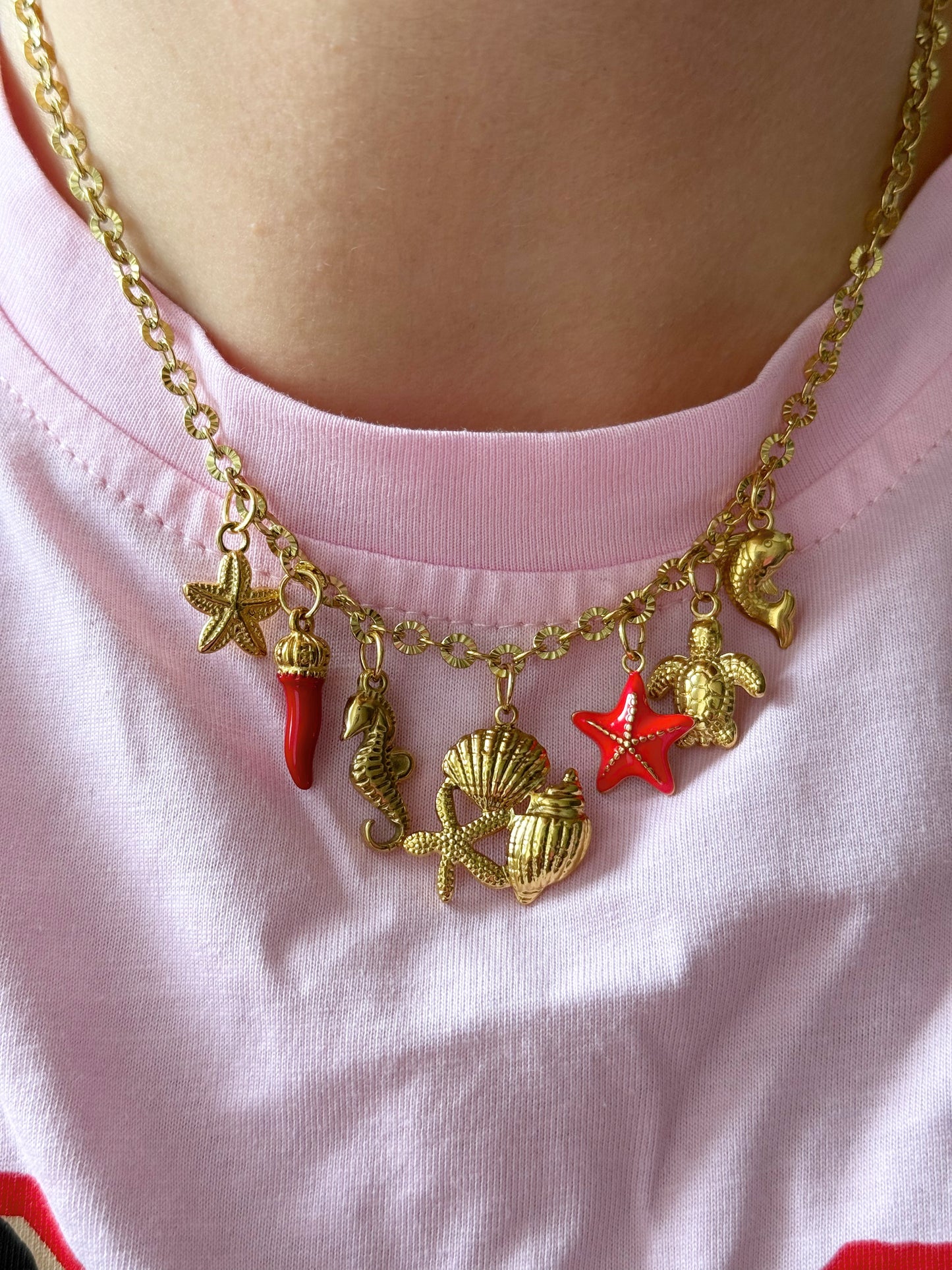 Charm Necklace - Red Sea