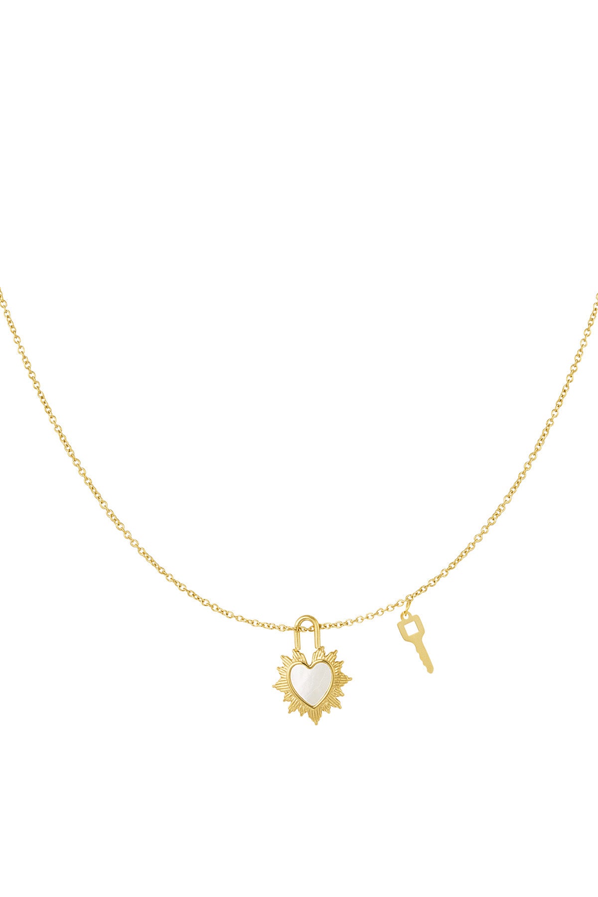 Ketting - hartje met sleutel