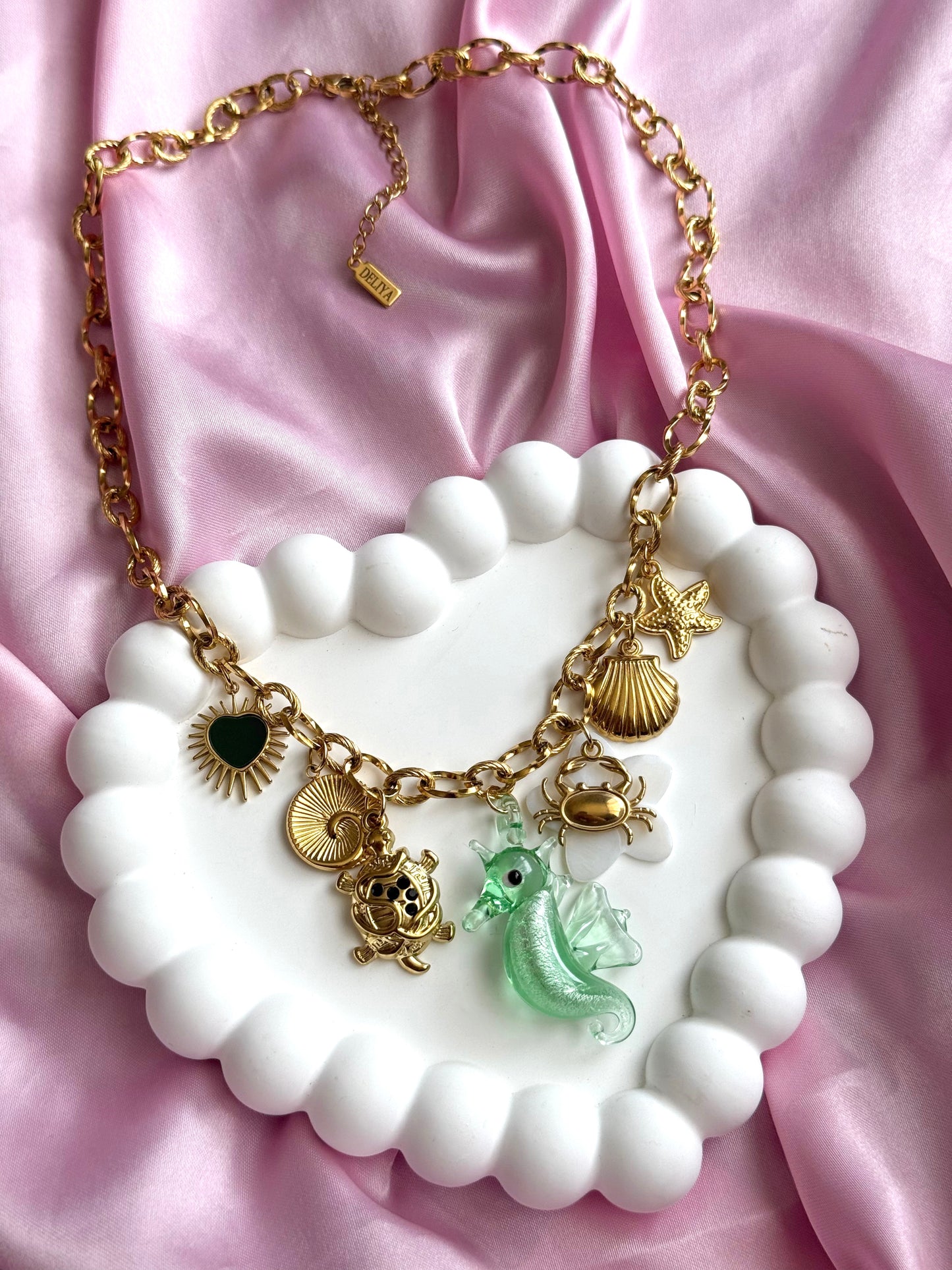 Bedelketting Green Seahorse