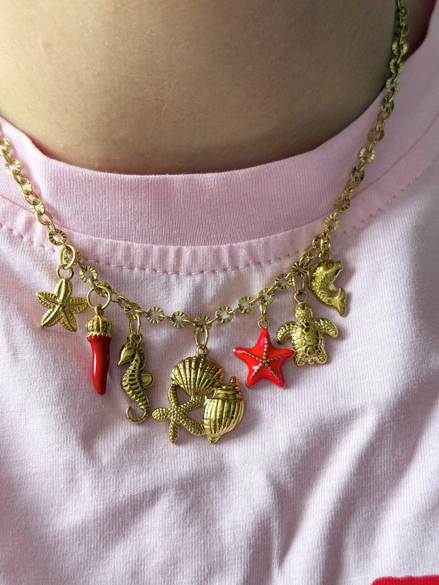Charm Necklace - Red Sea