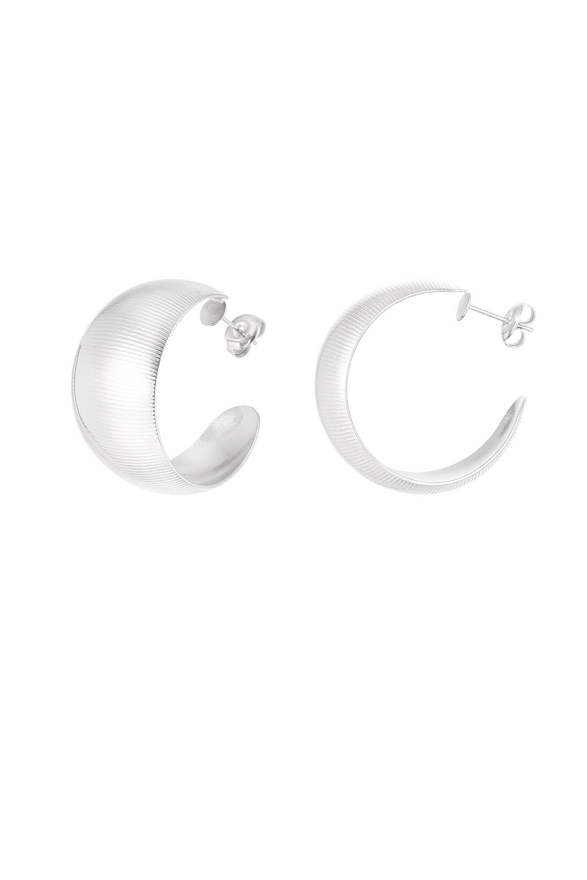 Moon ribbel - silver
