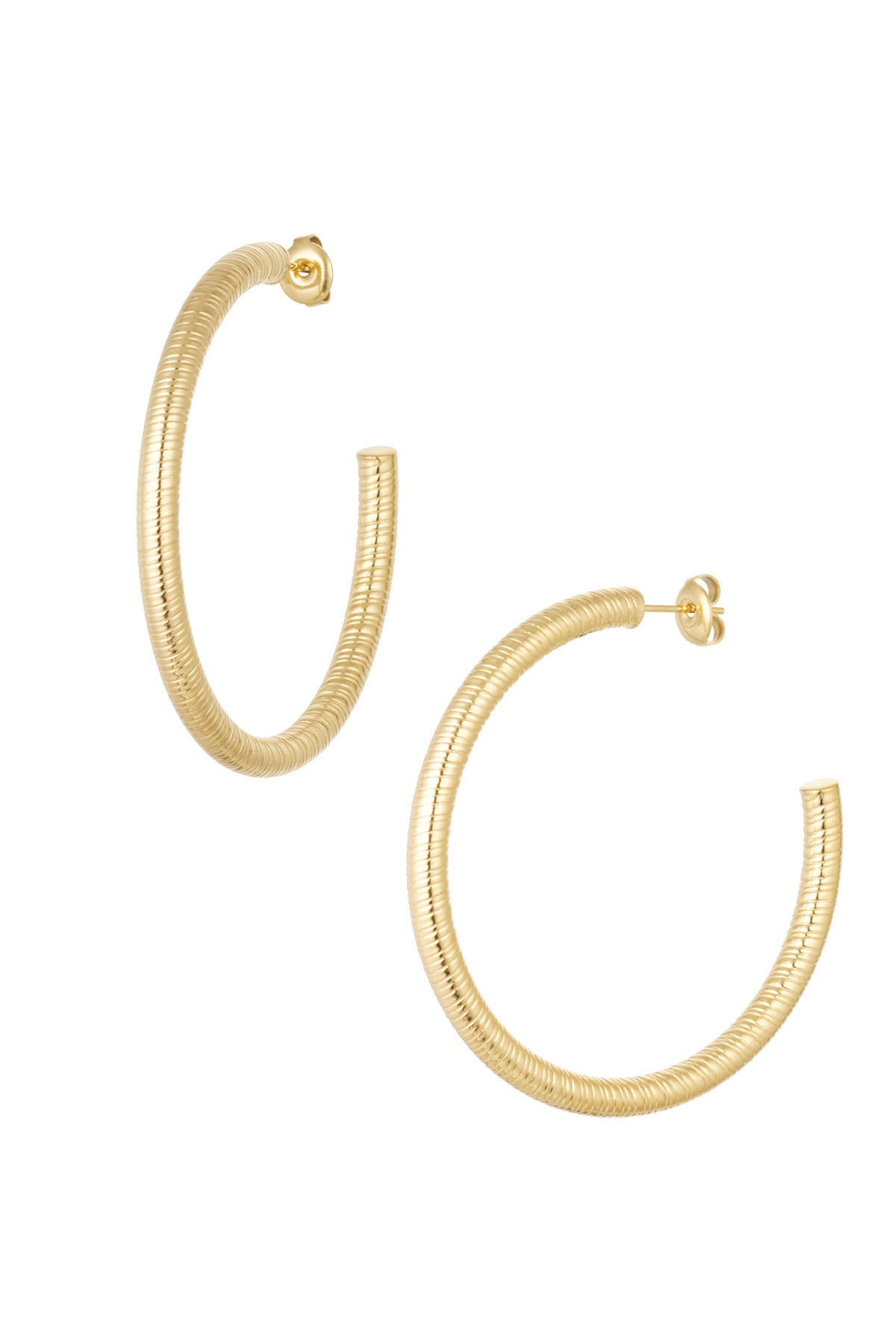 Snake Hoops - Gold