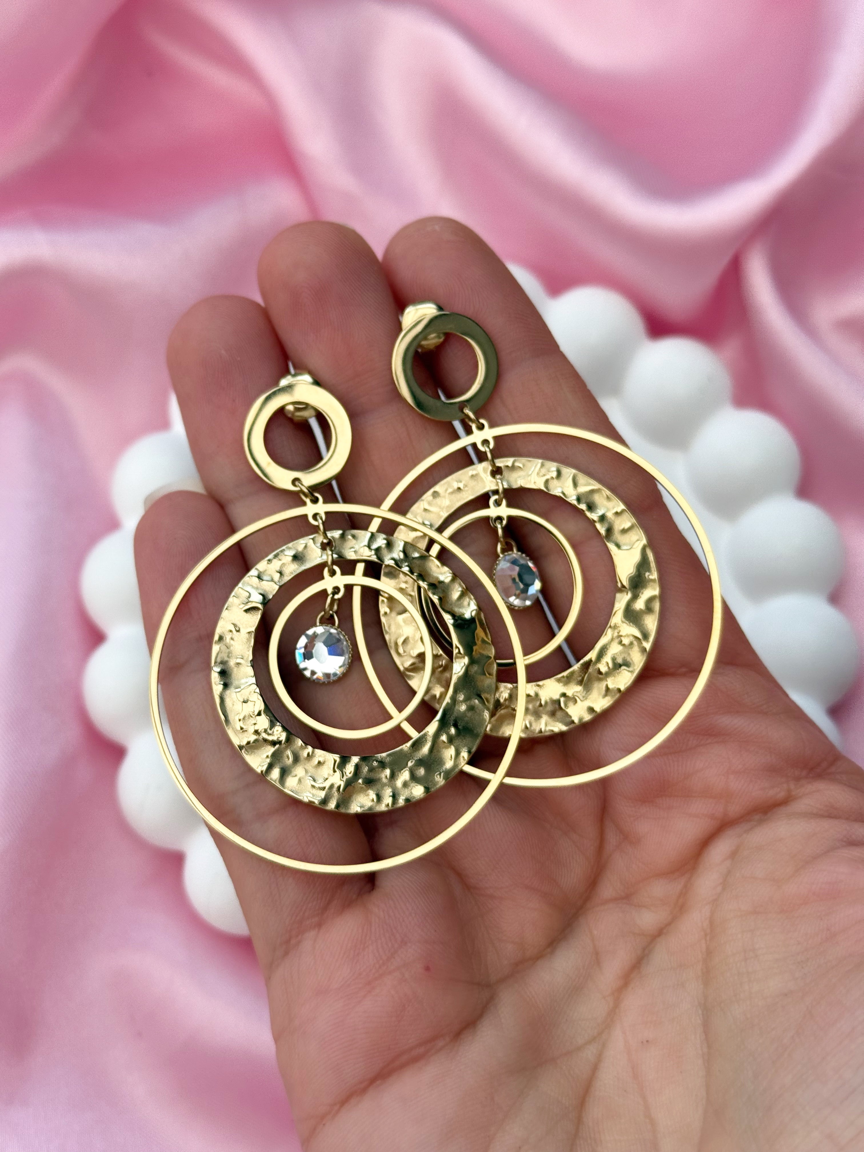 Earrings - Dream Catcher - Gold