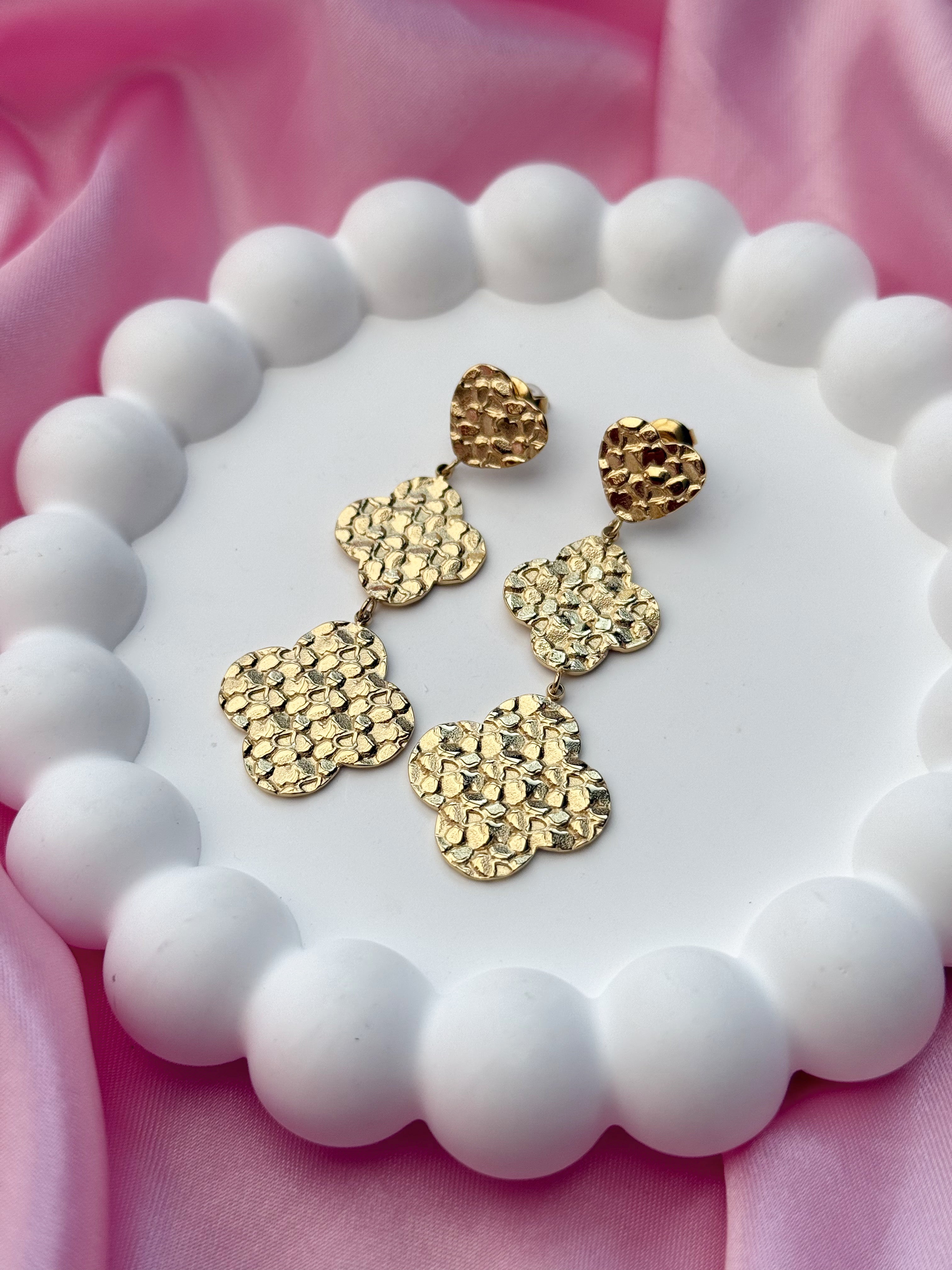 Earrings - Clover - Gold