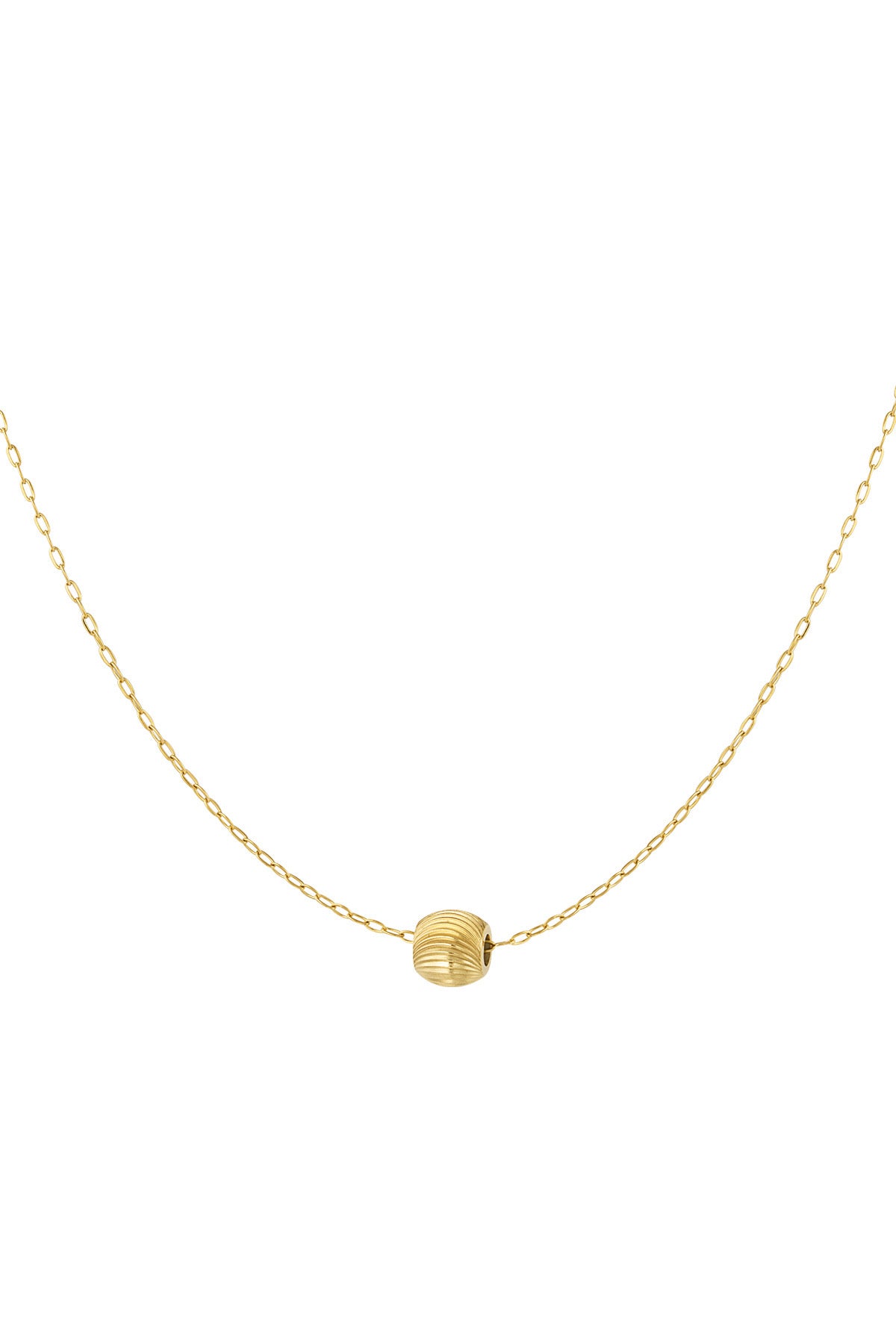 Ketting ronde bedel met print
