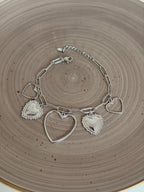 Charm Bracelet - Open love - Silver