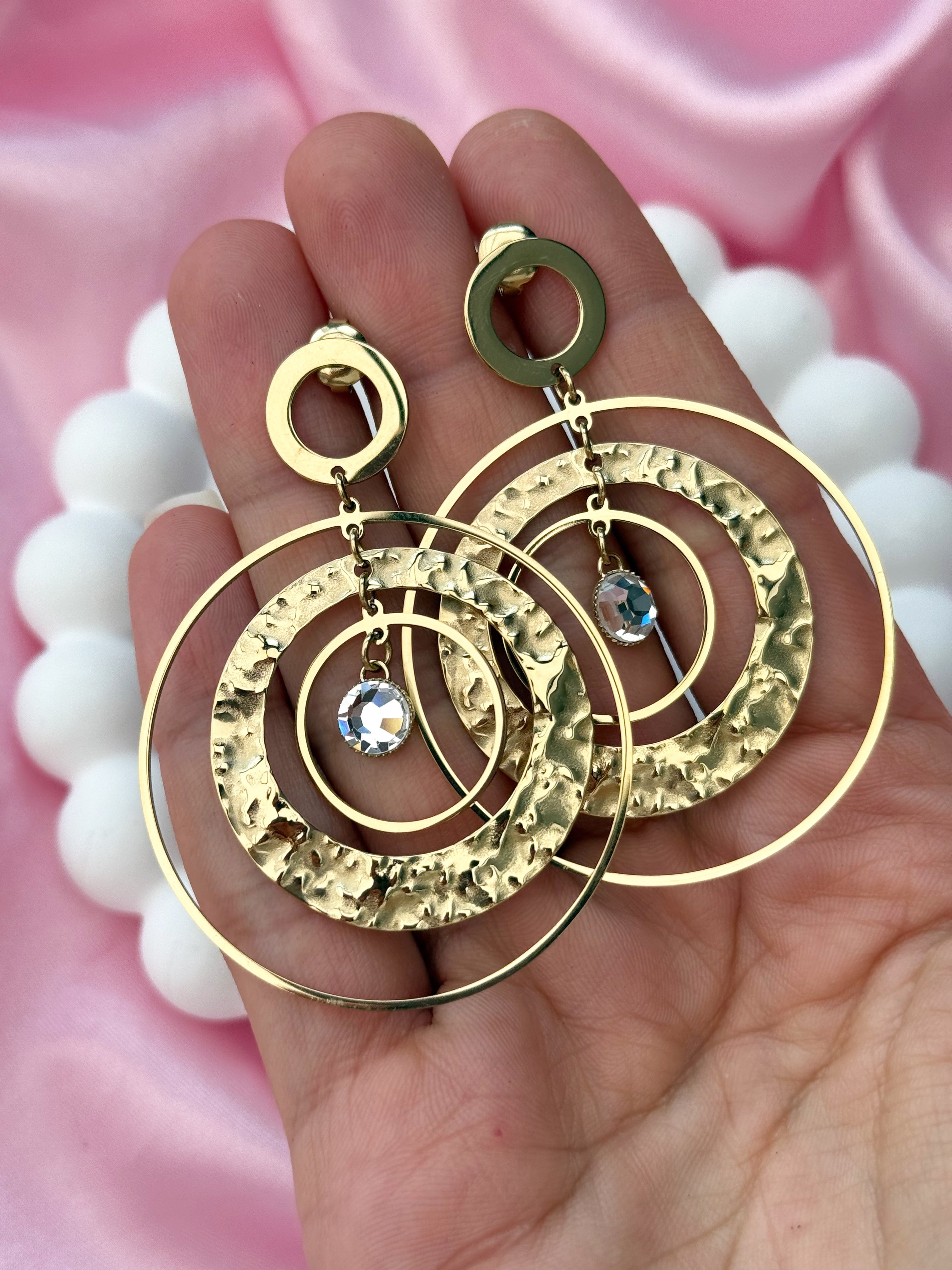 Earrings - Dream Catcher - Gold