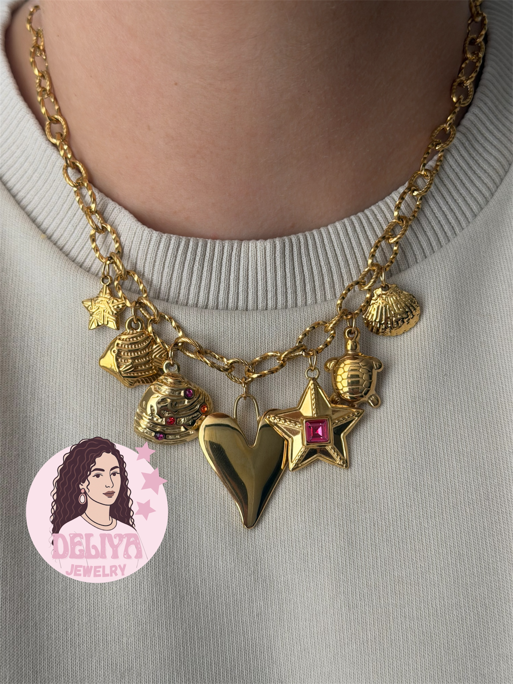 Charm Necklace - Livia