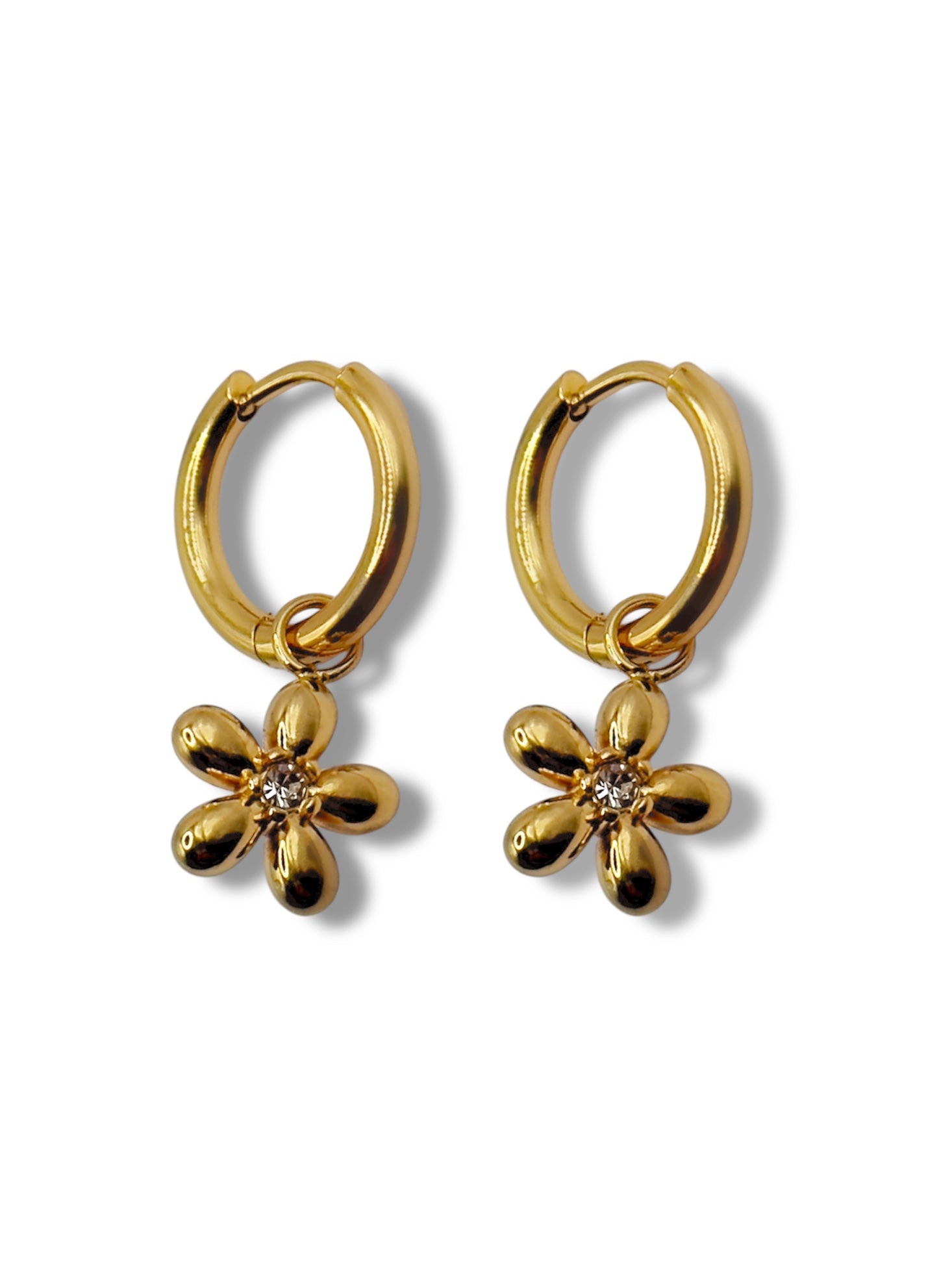 Earrings - Flower Zirconia