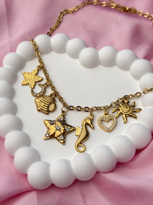 Charm Necklace - Star Seahorse
