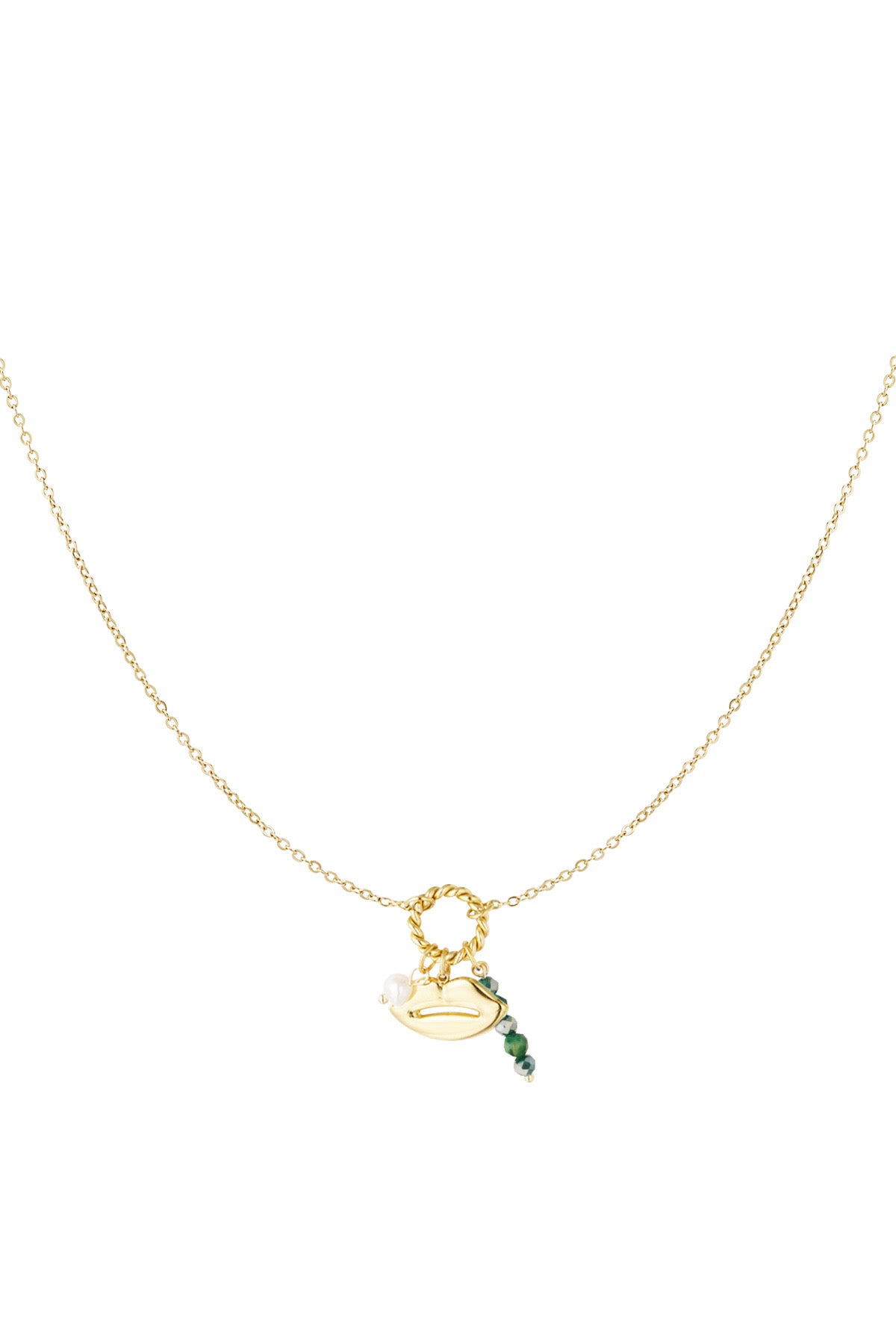 Ketting lip groen