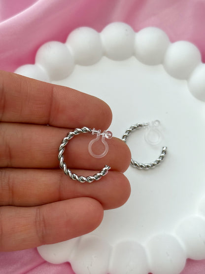Clip on Earrings - Sunshine state of Mind - Silver