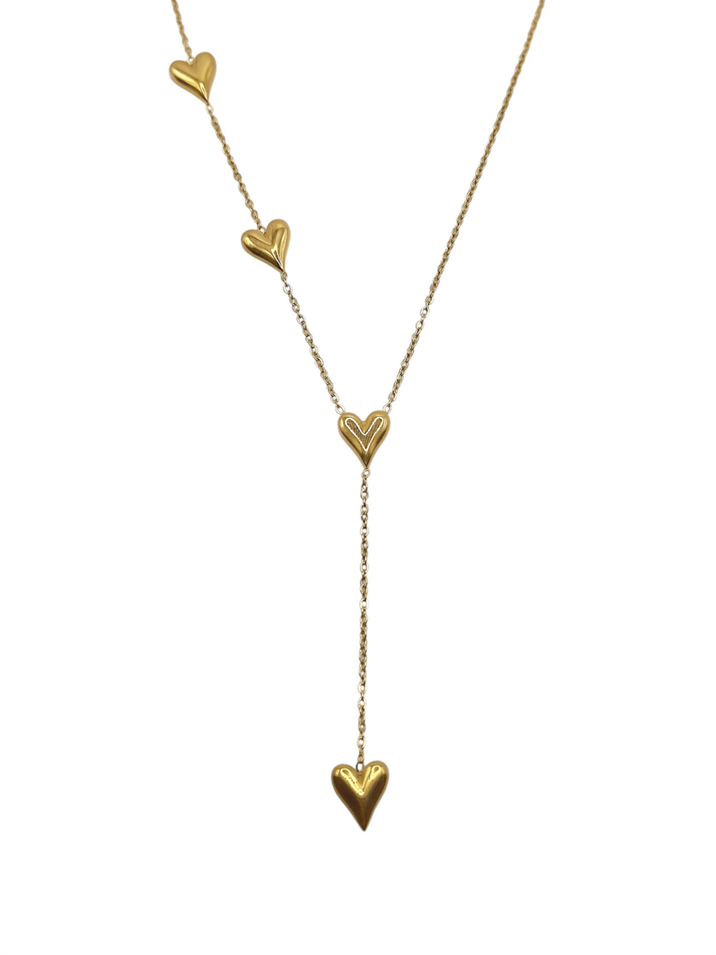 Necklace - 4 hearts