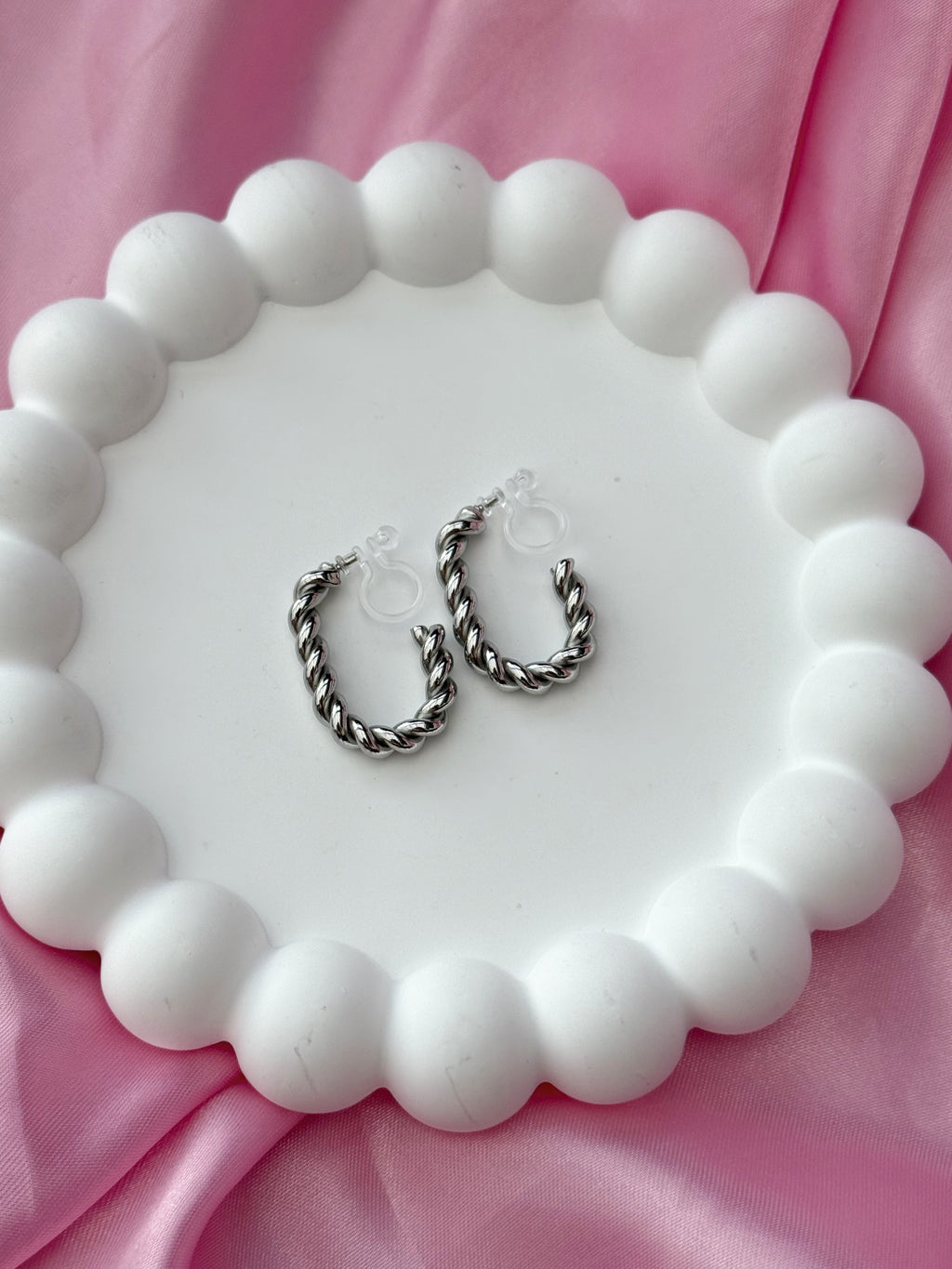Clip on Earrings - Small Details, Big impact- Silver