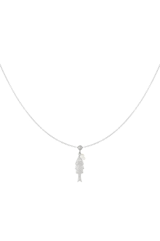 Fish Ketting - Zilver