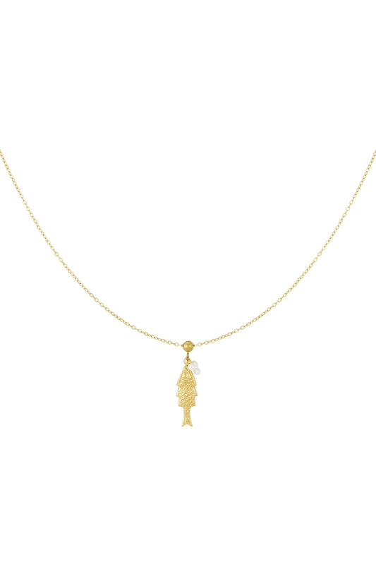 Fish Ketting - Goud