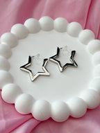 Clip on Earrings - Full of Stars - Silver