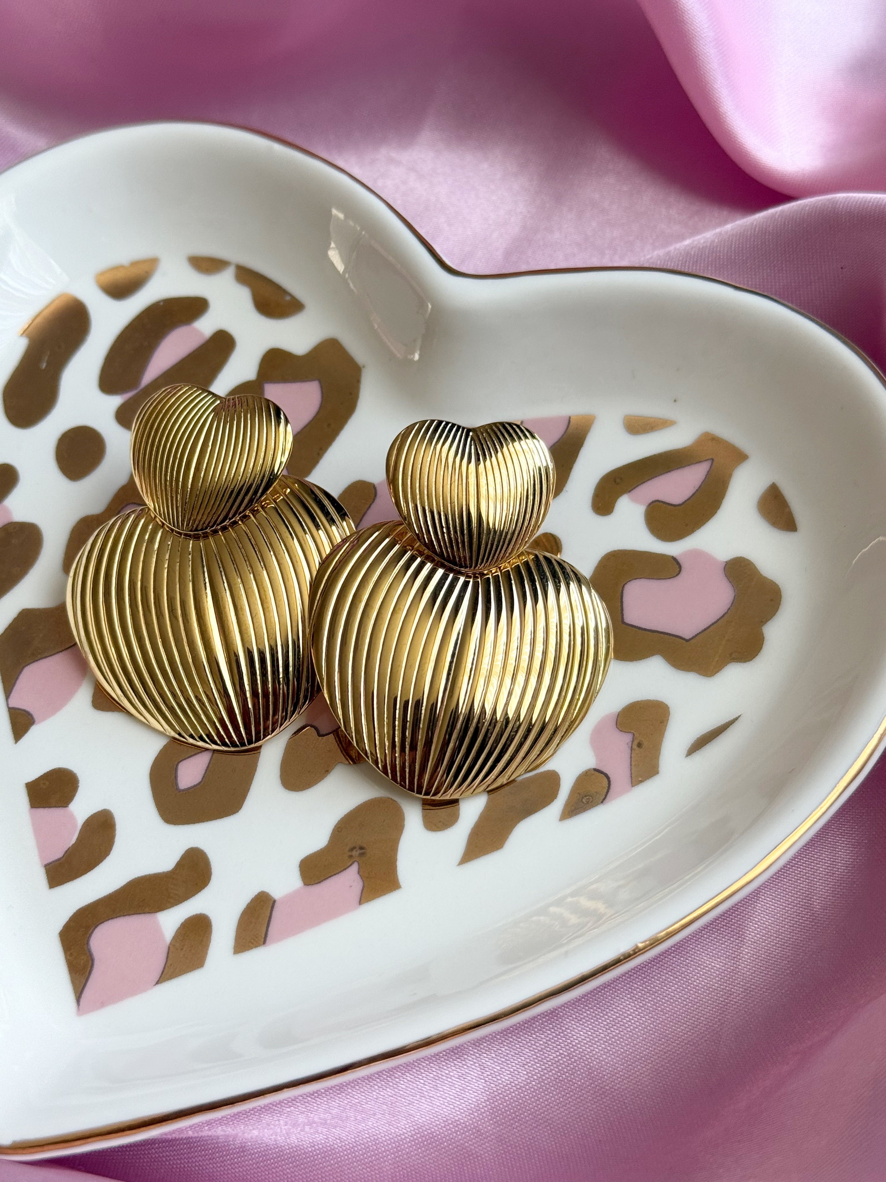 Oorbellen - Big love - Goud