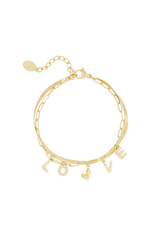 Love Armband - Goud