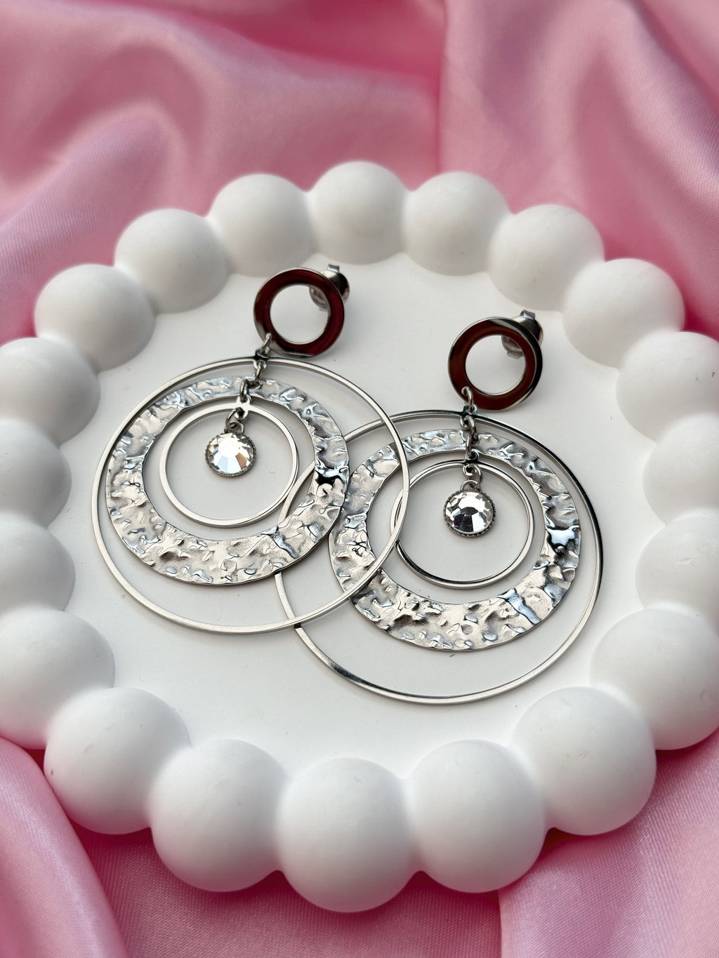 Earrings - Dream Catcher - Silver