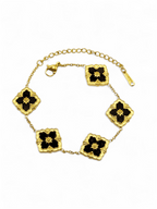 Bracelet Flower Black