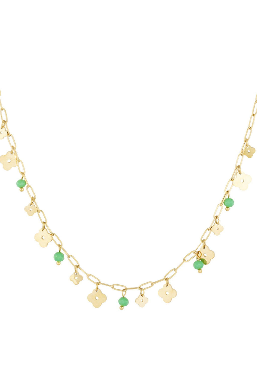 Necklace - Clover Green