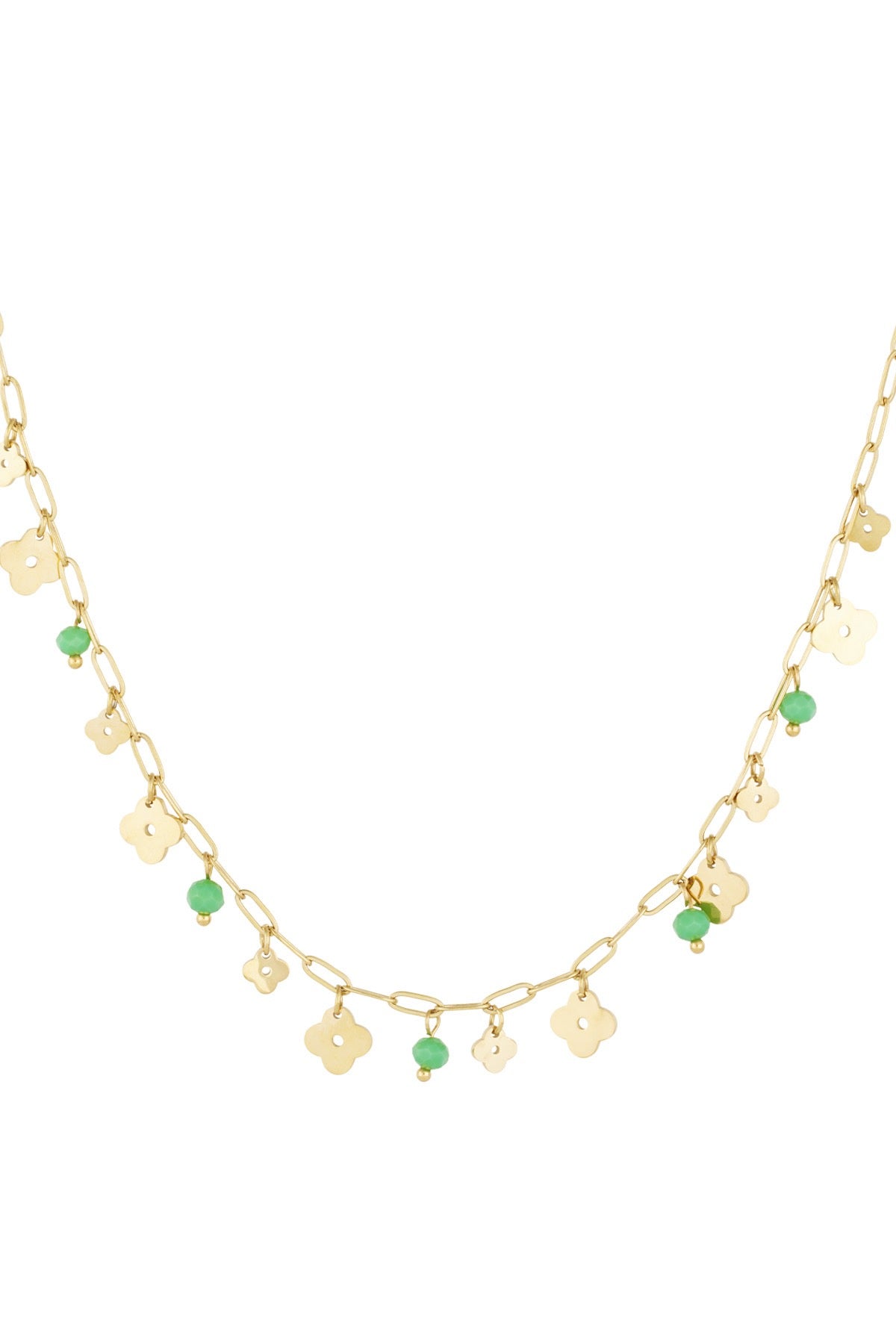 Necklace - Clover Green