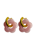 Ohrringe – Blume Rosa