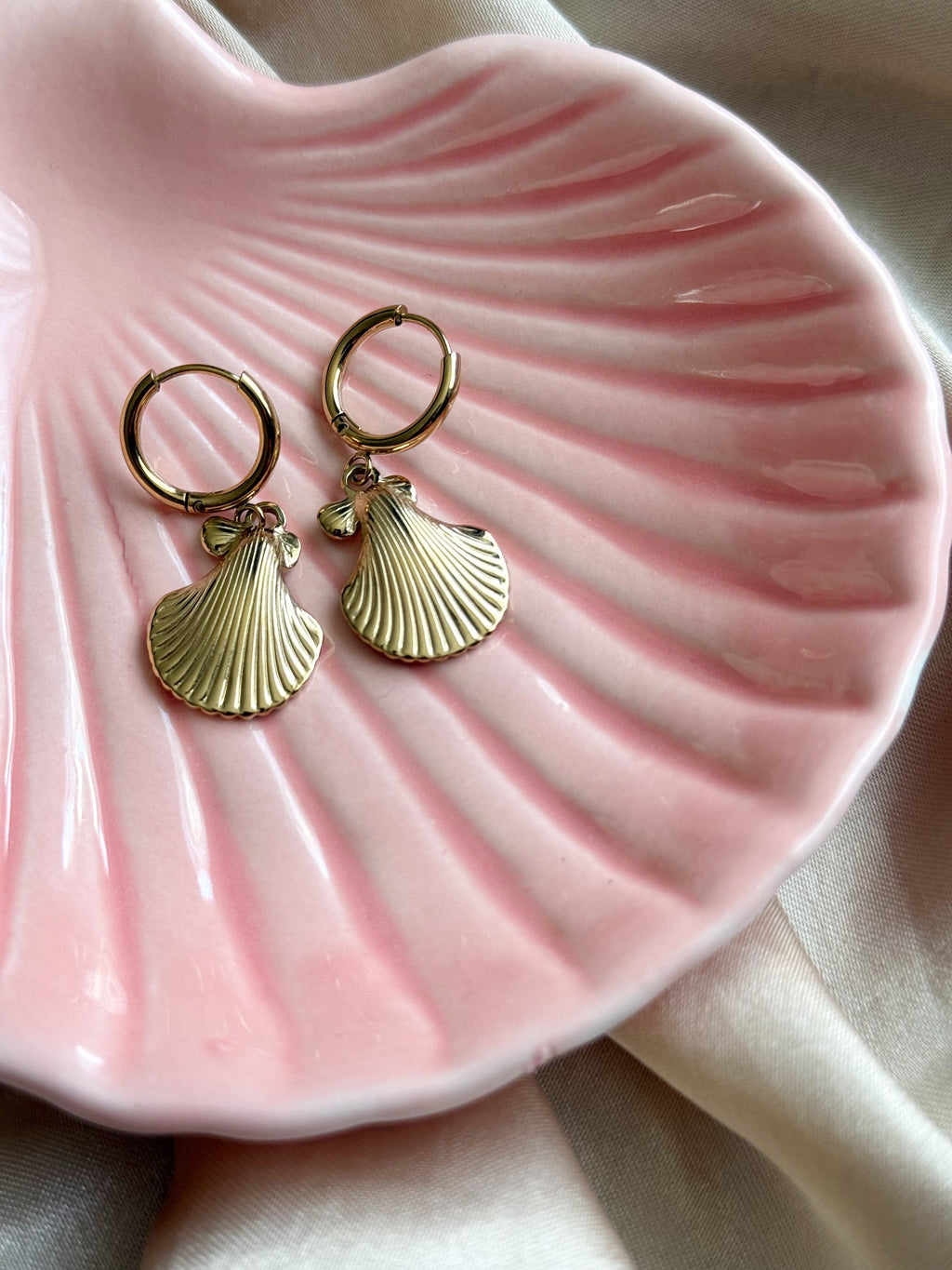 Oorbellen Schelp Goud