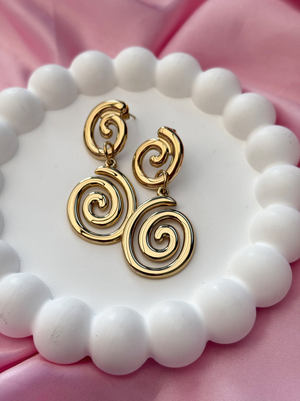 Earrings - Sea Swirl - Gold