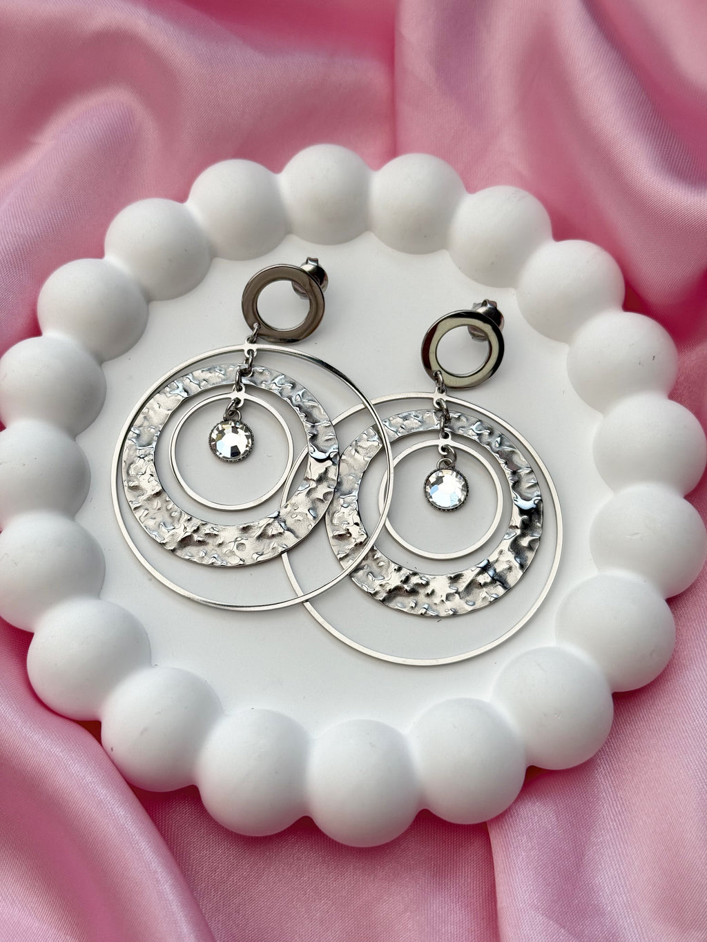 Earrings - Dream Catcher - Silver