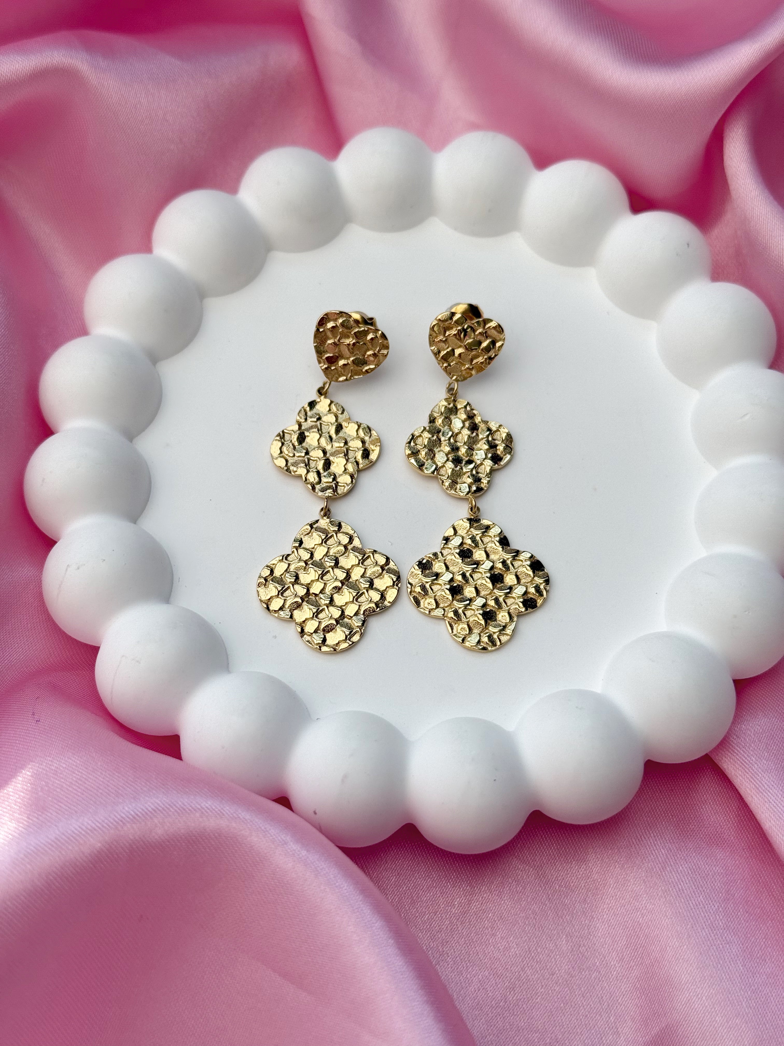 Earrings - Clover - Gold