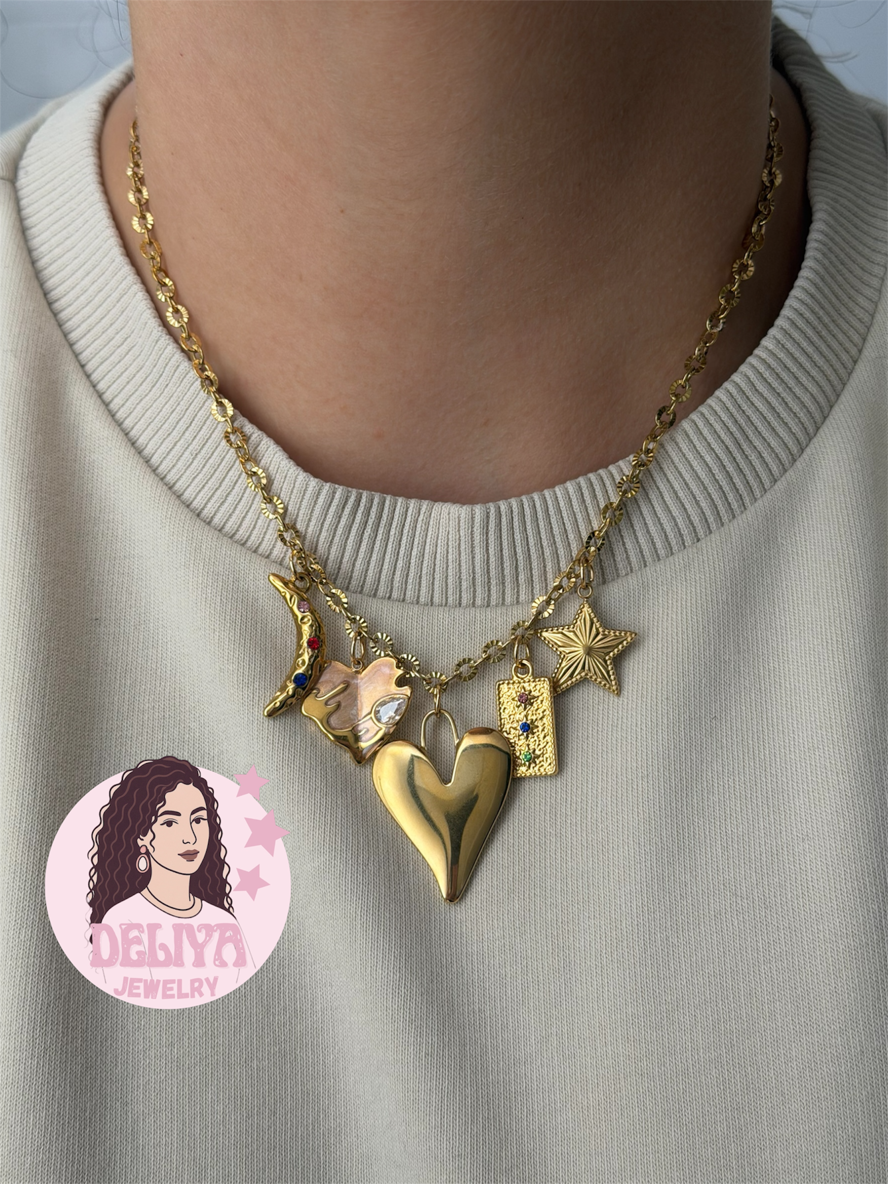 Charm Necklace - Rowie