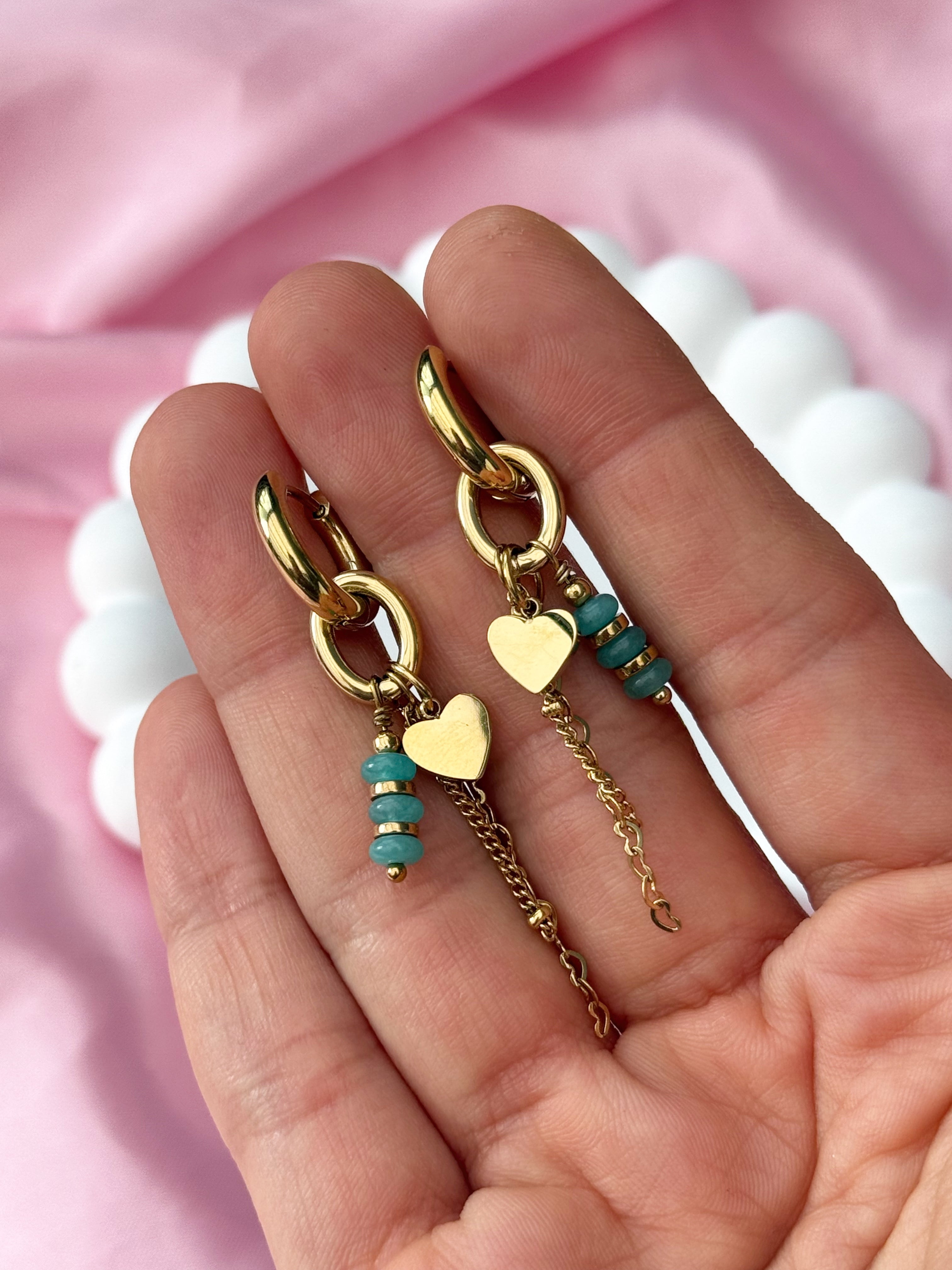 Blue love Earrings