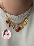 Charm Necklace - Red SEA