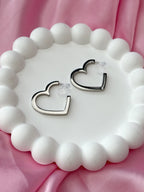 Clip on Earrings- Love Addicted- Silver