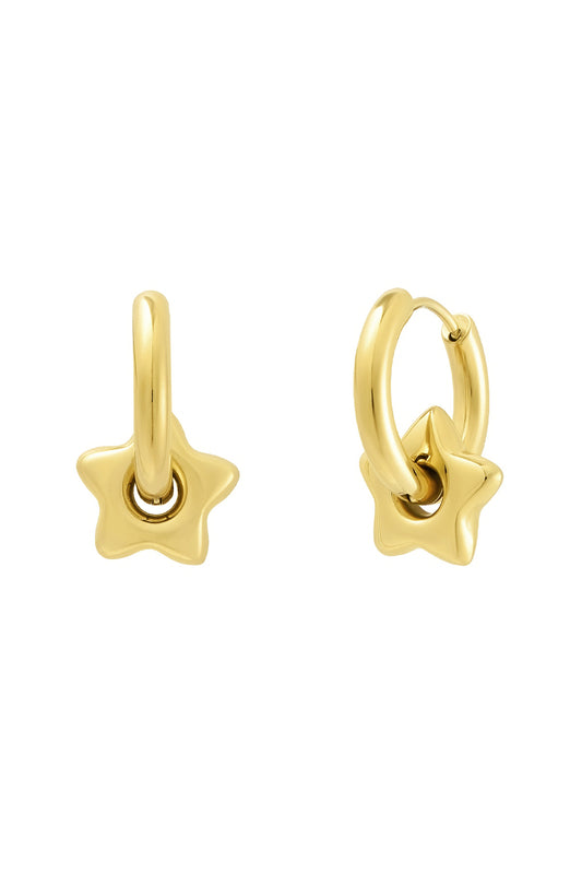 Oorbellen met ster - goud