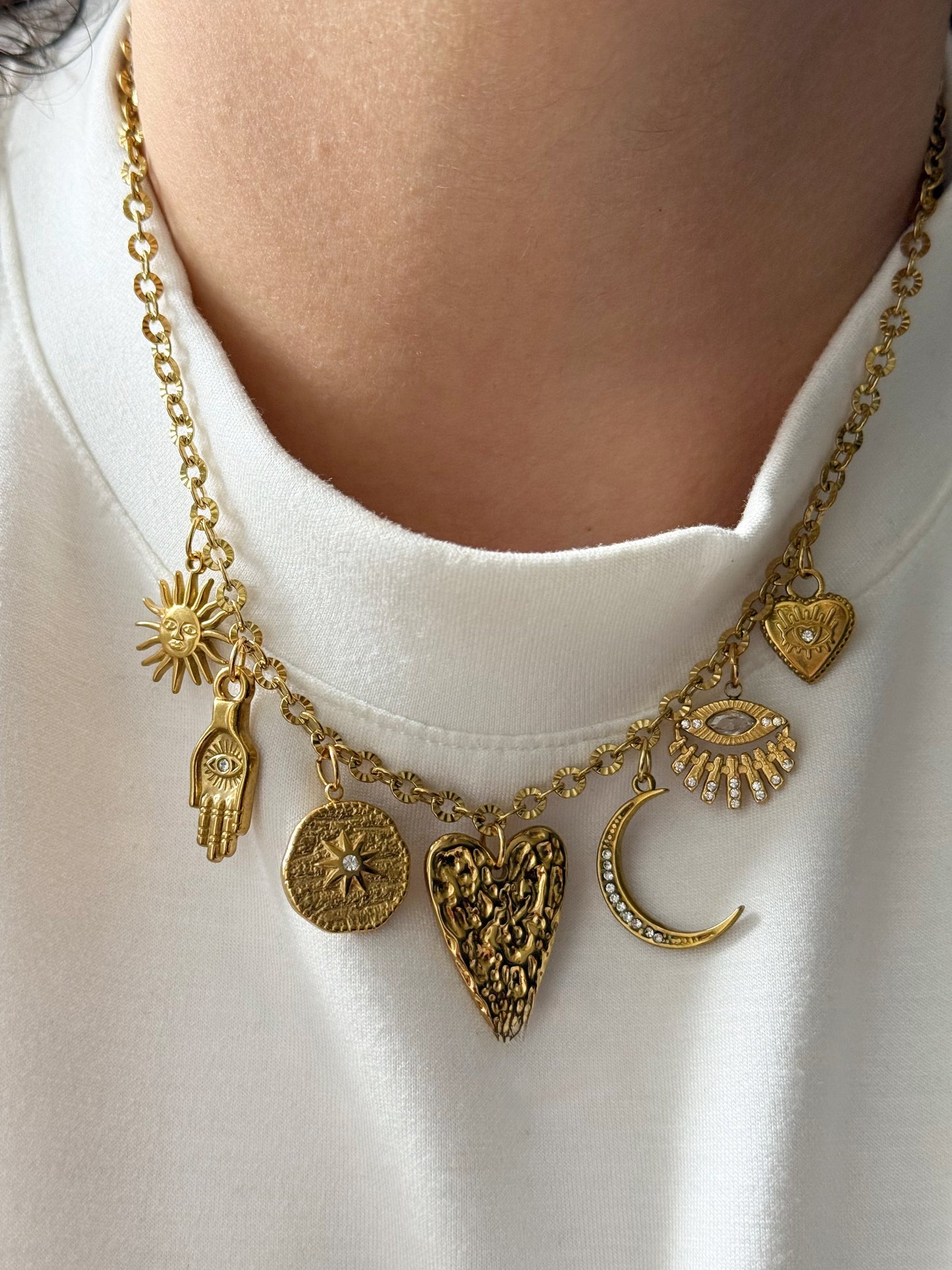 Charm Necklace - Stormy