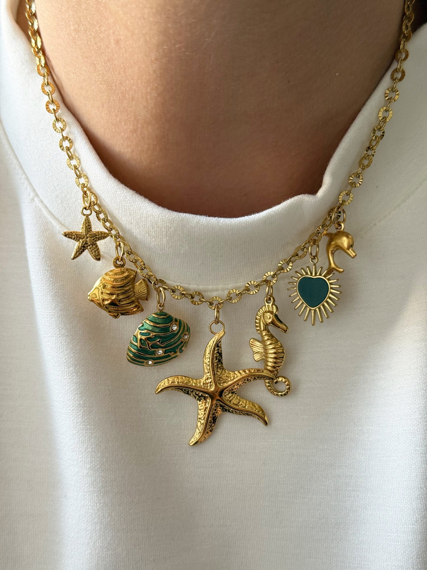 Charm Necklace - Green Season