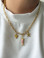 Necklace - Fish Pink