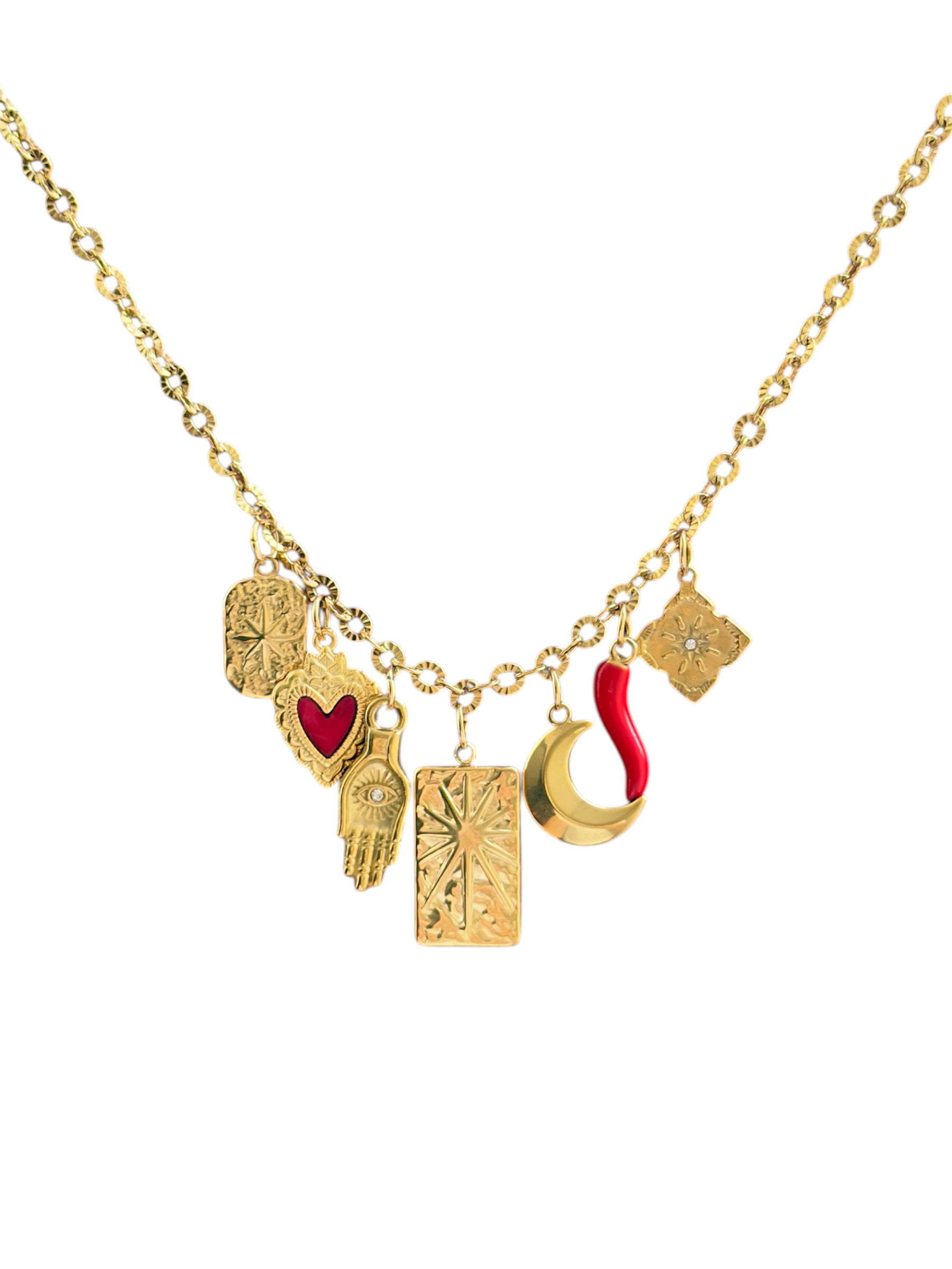 Charm Necklace - Red Soul