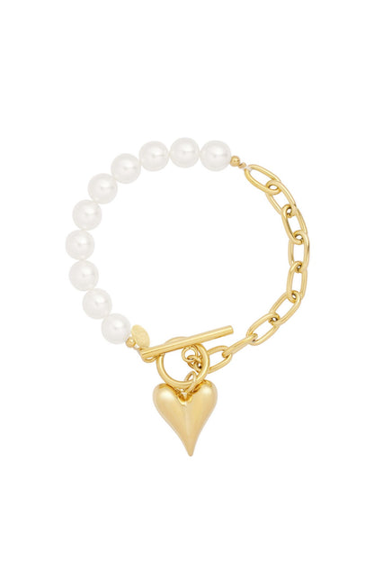Parel liefde Armband - Goud