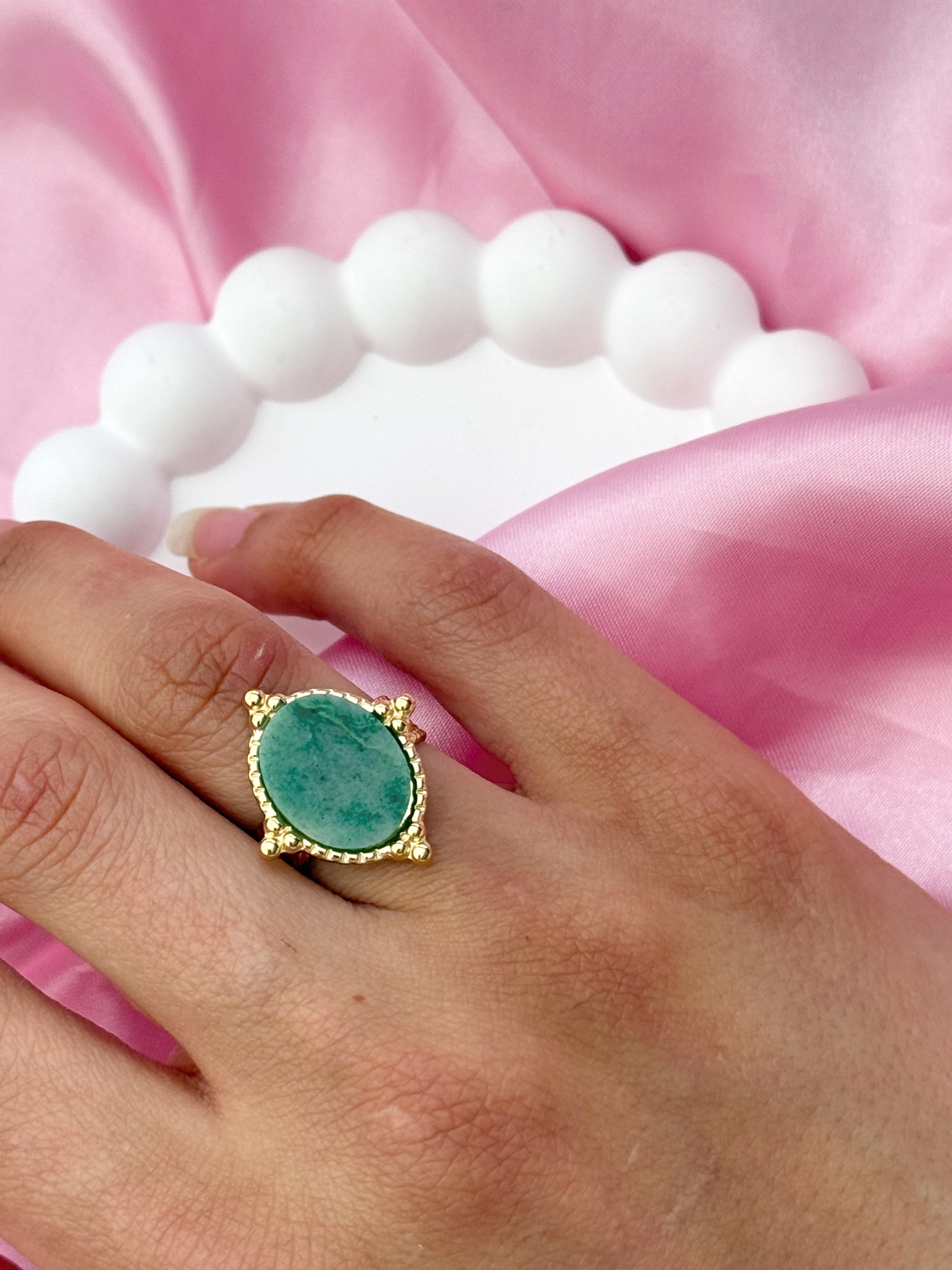 Ring - Nature Green Stone